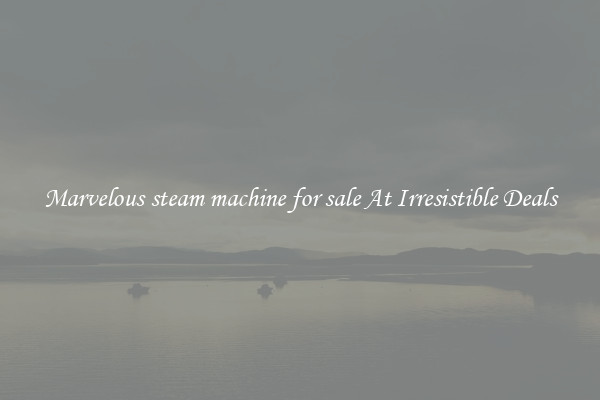 Marvelous steam machine for sale At Irresistible Deals