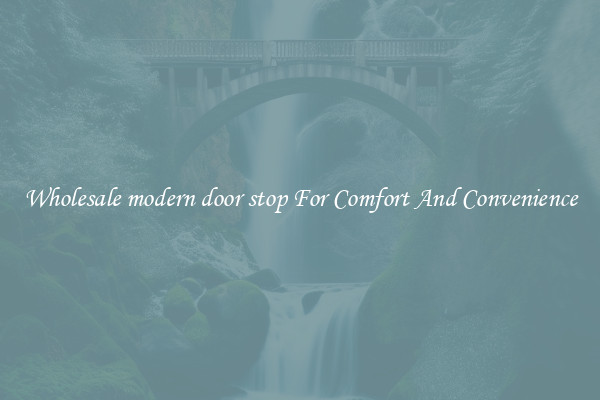 Wholesale modern door stop For Comfort And Convenience