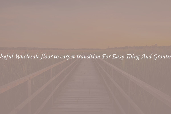 Useful Wholesale floor to carpet transition For Easy Tiling And Grouting