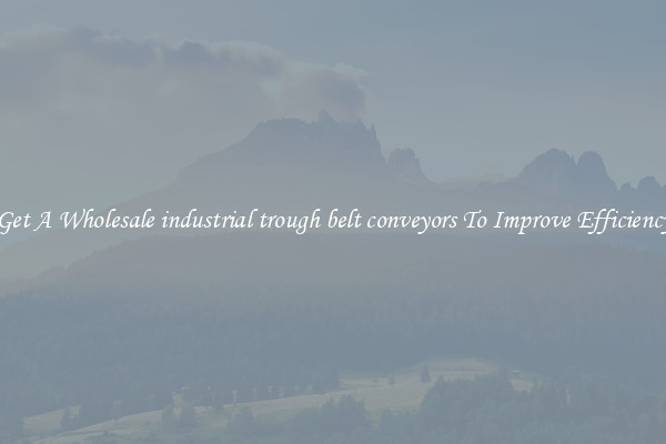 Get A Wholesale industrial trough belt conveyors To Improve Efficiency