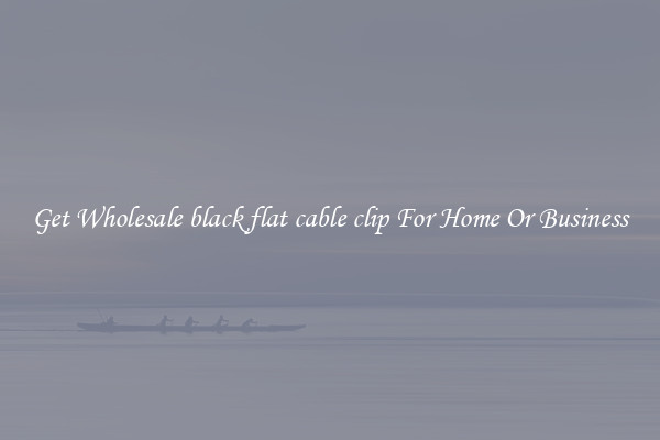 Get Wholesale black flat cable clip For Home Or Business