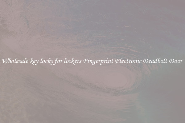 Wholesale key locks for lockers Fingerprint Electronic Deadbolt Door 