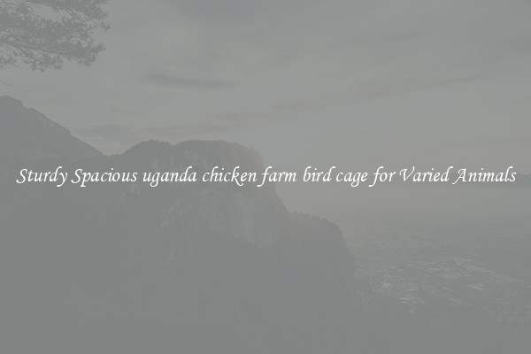 Sturdy Spacious uganda chicken farm bird cage for Varied Animals