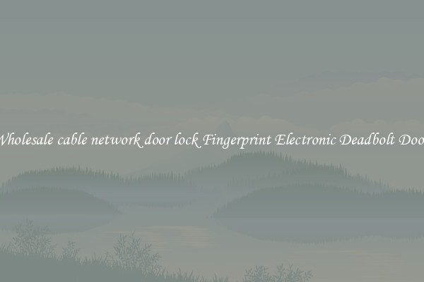 Wholesale cable network door lock Fingerprint Electronic Deadbolt Door 