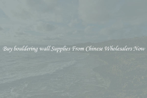 Buy bouldering wall Supplies From Chinese Wholesalers Now