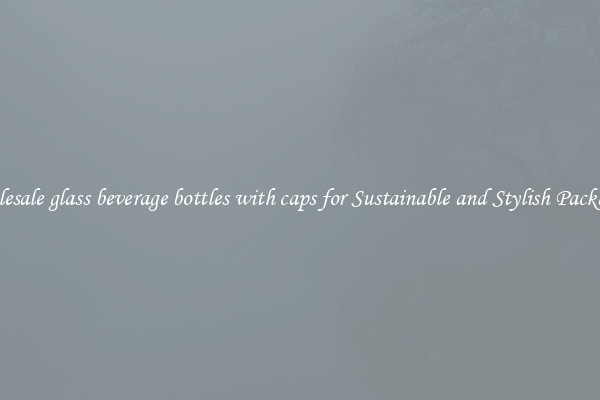 Wholesale glass beverage bottles with caps for Sustainable and Stylish Packaging