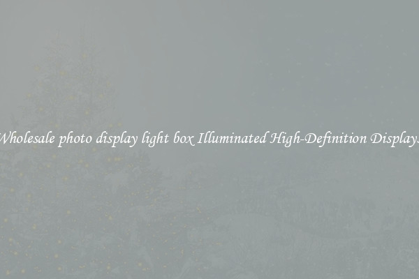 Wholesale photo display light box Illuminated High-Definition Displays 